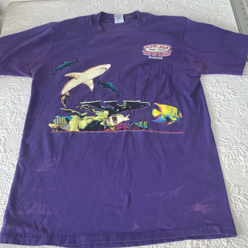 Vintage 1993 Ron Jon Surf Shop Cocoa Beach Florida T‎ Shirt Sz L Single Stitch